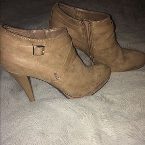 Brown Booties size 8
